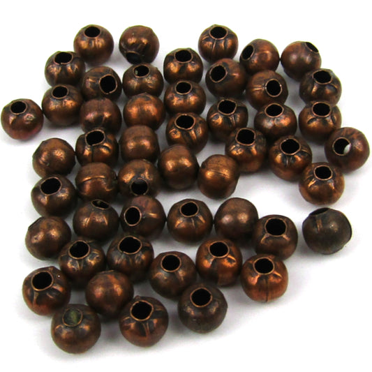 Copper Metal Beads 4mm