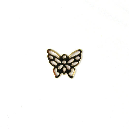 Tiny Butterfly Charm Gold Tone