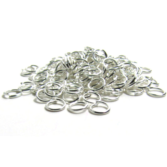 5 mm Bright Silver Jump Rings