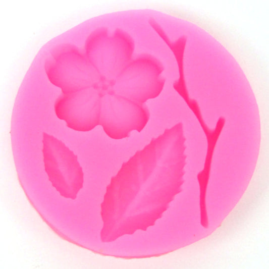 Branch, Leaf & Flower Silicone Mold