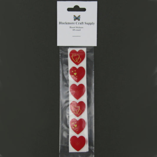 Heart Stickers Set of 60