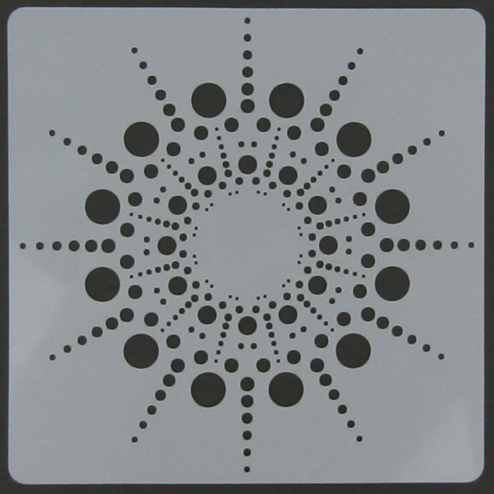 Circle Burst Stencil