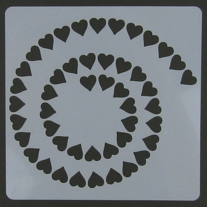 Heart Spiral Stencil